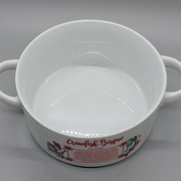 Lot of 2 Gumbo Soup Bowls with Handles Crawfish Bisque Turtle Soup New Orleans - Picture 7 of 7